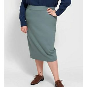 NWT Universal Standard Grey Ponte Pencil Skirt